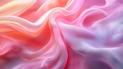 A pink fabric with a wave pattern