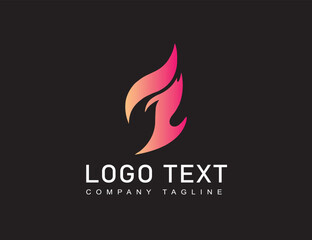 Fire Gradient logo design
