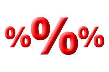 red percent symbol png