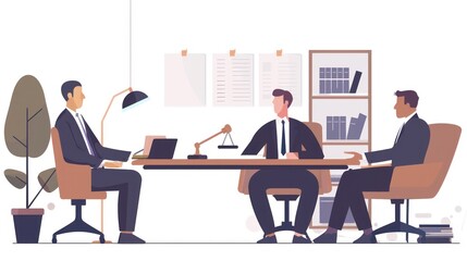 Obraz premium Lawyer Meeting in Office