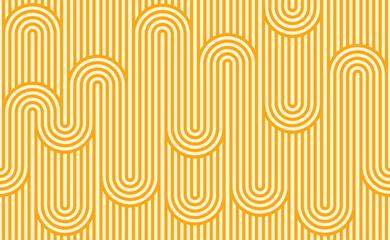 Ramen noodles pasta seamless pattern background with wavy lines, vector tile. Abstract pattern of Asian noodles in curly wave lines or round zig zag twirls, Chinese instant noodles seamless background