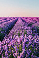 Naklejka premium lavender field region