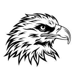 Bald Eagle | Eagle | Flying Predator | Eagle Eye | American Eagle | Eagle Head | Wild Eagle | Eagle Face | Original Illustration | Vector and Clipart | Cutfile and Stencil