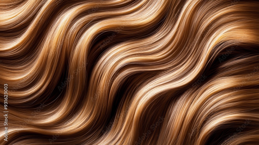 Aufkleber top-down view of wavy hair being wrapped around a finger to enhance the curl pattern, showing define