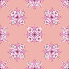 Ethnic abstract ikat art. Aztec ornament print. geometric ethnic pattern seamless color oriental. Design for background ,curtain, carpet, wallpaper, clothing, wrapping, Batik.