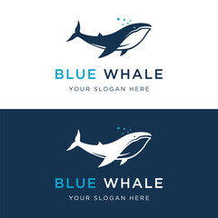 Naklejka premium Ocean giant orca whale template logo design with vector illustration editing.