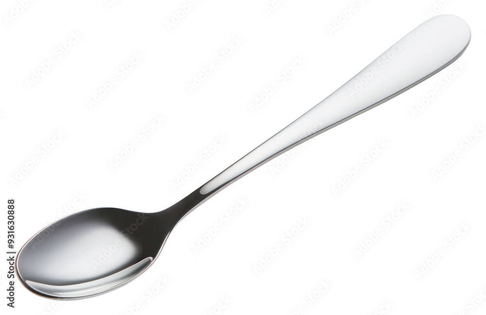 Sticker PNG Stainless steel spoon silverware simplicity.