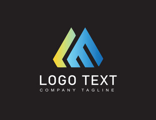 E gradient logo design