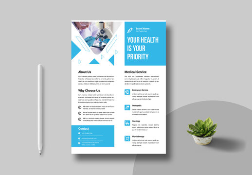 Medical Flyer Template Layout