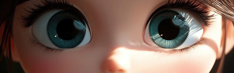 3D Cartoon Tween Girl Eyes