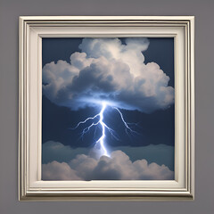 window with clouds