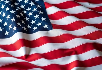Obraz premium Seamless American Flag Tablecloth Pattern - Create Endless Design Possibilities