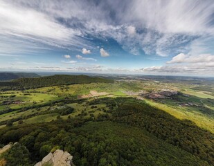 landscape with clouds and sky