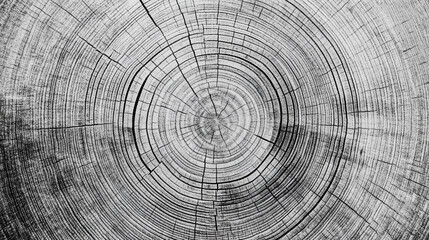 Obraz premium Tree circle texture. 