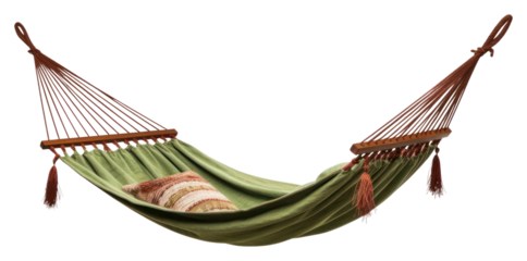 PNG Hammock furniture white background tranquility.