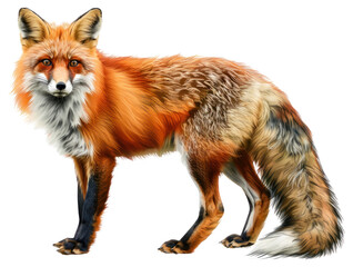 Obraz premium PNG Fox wildlife mammal animal.