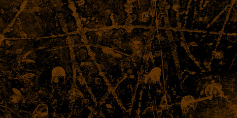 Abstract background of grunge dark brown damaged rusty crack and scratch wall texture design. distressed grunge concrete wall texture. abstract vintage of old surface rough dirty texture background.