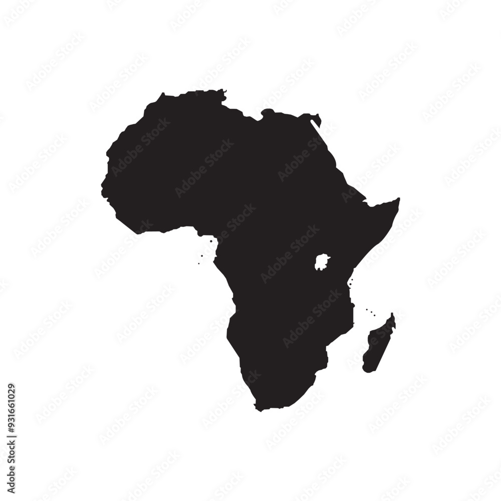 Canvas Prints africa map icon