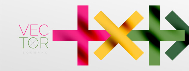 Obraz premium Colorful squares, lines minimal abstract background. Vector Illustration For Wallpaper, Banner, Background, Card, Book Illustration, landing page