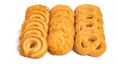 butter cookies isolated
