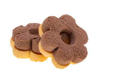 cookies with jam isolated