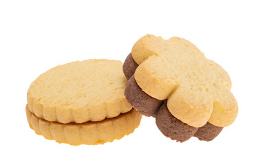 cookies with jam isolated