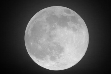 a Full Moon with dark , Super full moon with dark background.