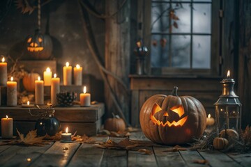 Fototapeta premium halloween pumpkin background