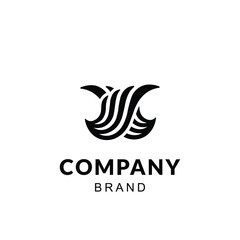 Elegant Abstract Winged Logo Design for Modern Business