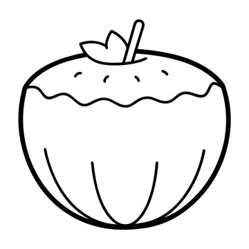 recommend clip art: Dulce de Coco line art vector illustration