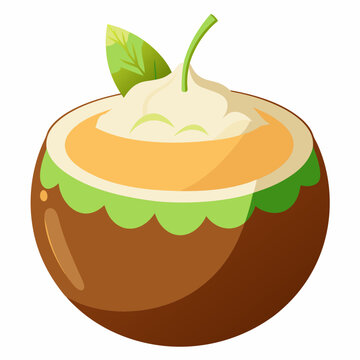 recommend clip art: Dulce de Coco line art vector illustration