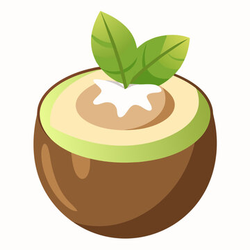 recommend clip art: Dulce de Coco line art vector illustration