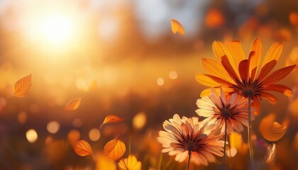 autumn, autumn leaves, leaves, flowers, autumn leaves, trees, fields, background, background paper