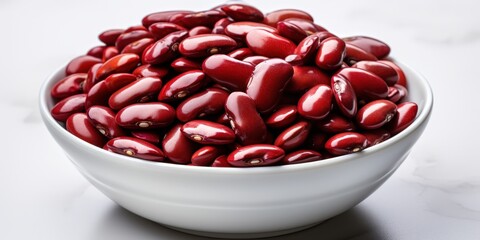 A bowl of red kidney beans