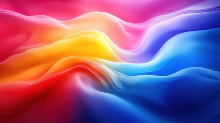 Obraz premium A vibrant abstract wave of colors blending harmoniously, creating a beautiful visual that inspires creativity and emotion.