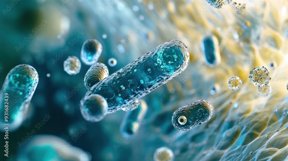 Poster bacteria are observed forming a pellicle, showcasing dynamic activity in a controlled laboratory env