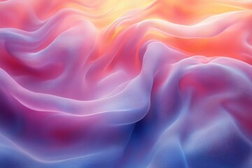 Obraz premium Abstract Pink and Blue Wavy Pattern with Subtle Texture