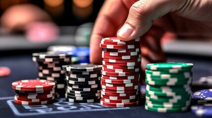 Naklejka premium Wealthy Man Gambling