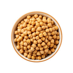 chickpeas in a bowl transparent background