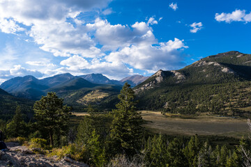 Mountain Range in Rocky Mountain National Park in Autumn
