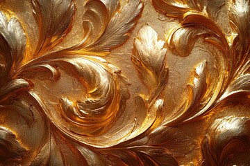 Grunge golden background. Old paper texture. Abstract golden background or texture with some damage on it and some cracks. Old grunge gold texture for design. Grunge rusty metal background