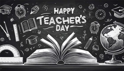 Happy Teacher's Day Poster Design