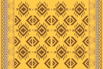 Thai Style Fabric Pixel Pattern
