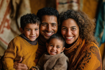 Happy Moroccan Family