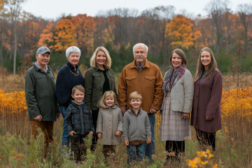 Happy Multi Generational Family Outdoors