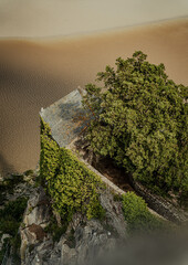 house on the rocks of mont saint michel