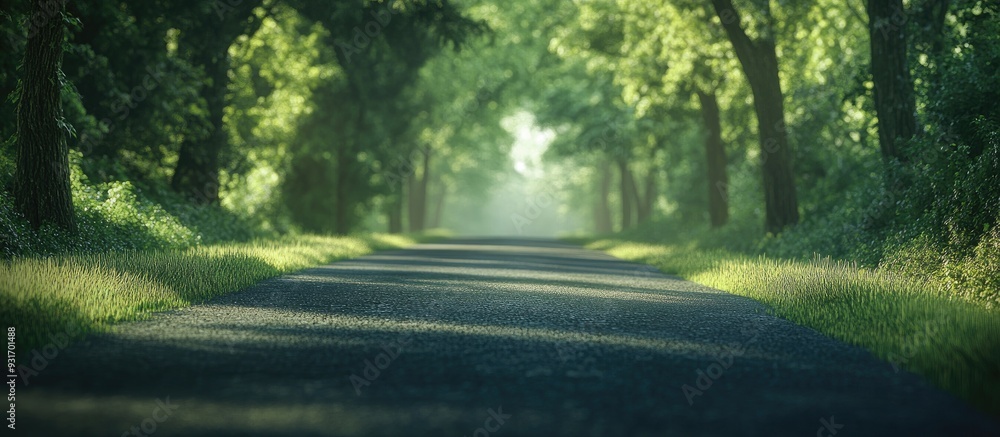 Aufkleber lovely and uncomplicated road background. with copy space image. place for adding text or design