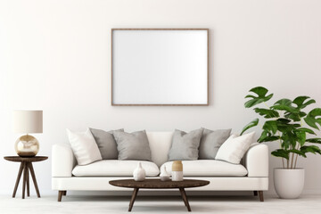 PNG white photo frame mockup, transparent design