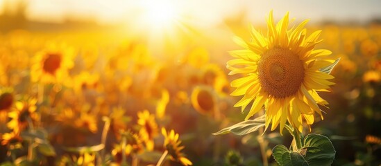 sunflower. with copy space image. Place for adding text or design