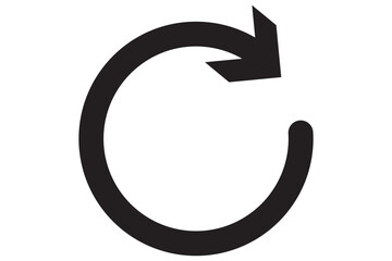 circle arrow icon set. circular arrow icon, refresh, reload arrow icon symbol sign, vector illustration